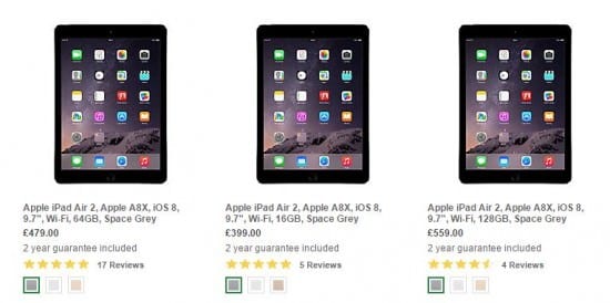 4Cs Apple ipad via John Lewis