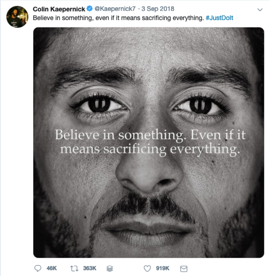 Colin Kaepernick Nike campaign